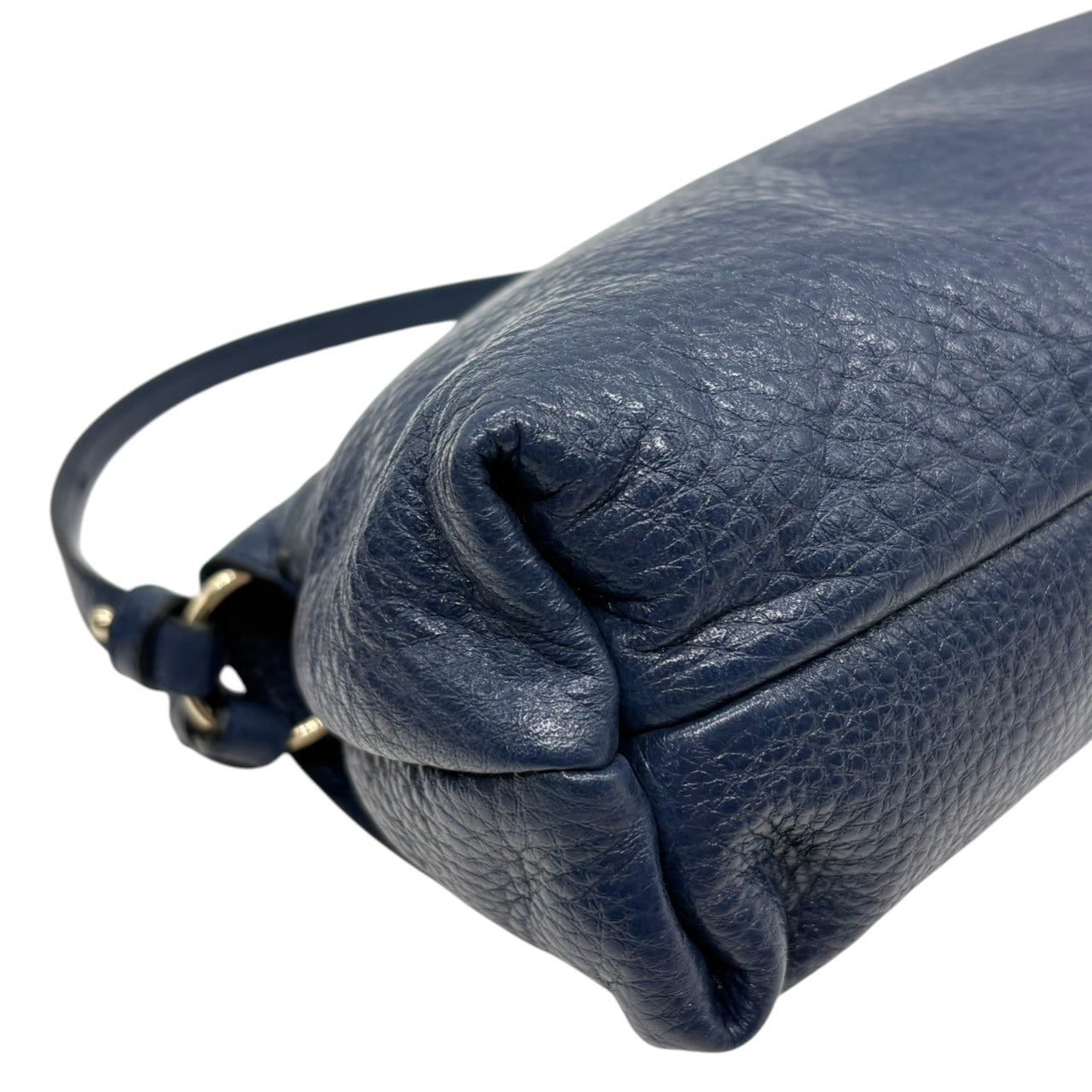 【極美品】クロエ Chloe リリィ 2WAY ハンドバッグ ショルダーバッグ ポシェット リリィ リボン レザー 本革 ネイビー 紺 ゴールド 金具 斜め掛け可 ミニバッグ カバン 鞄 レディース エレガント 上品 華やか 状態良好 希少 レア s20