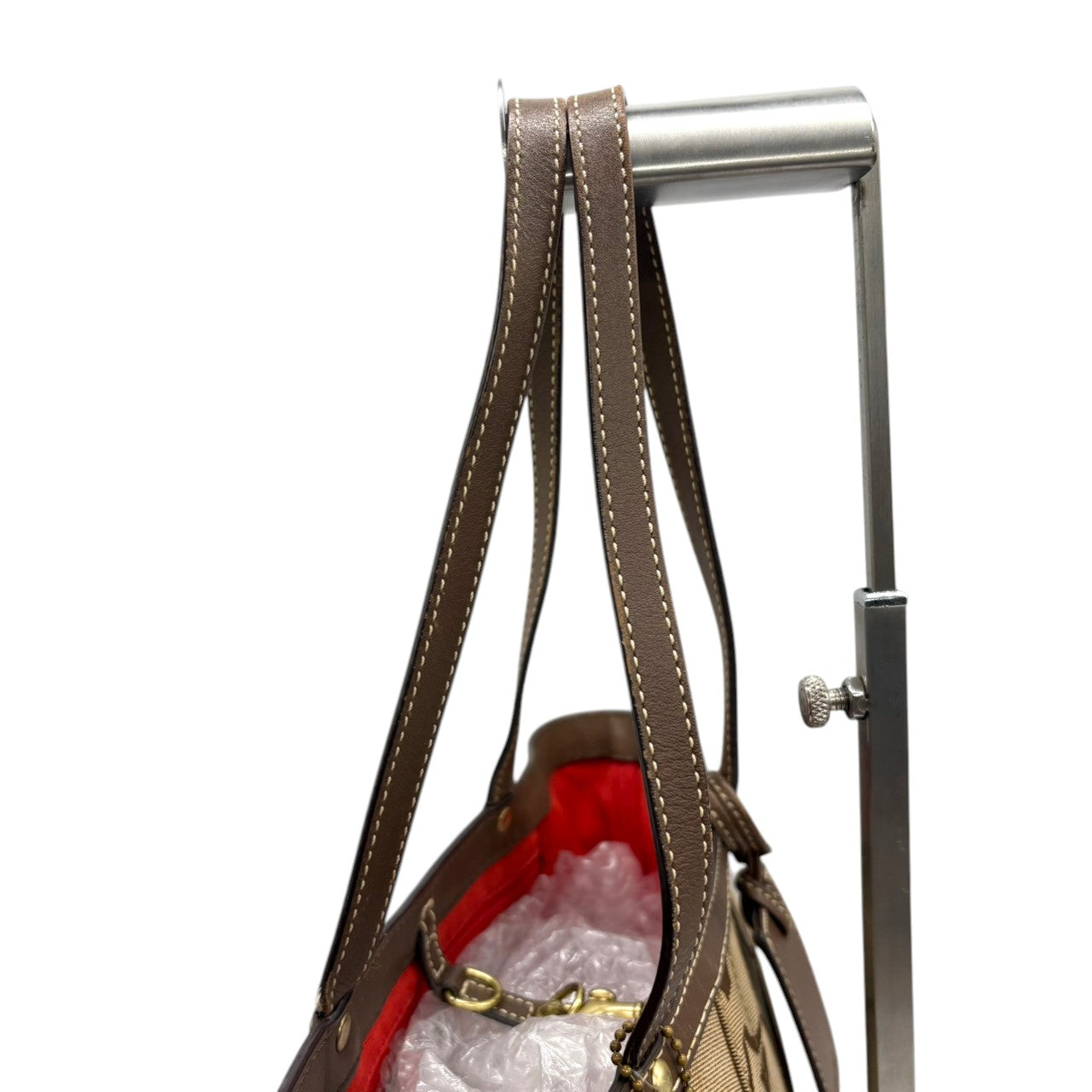 コーチ COACH トートバッグ ワンショルダー 自立可 シグネチャー キャンバス レザー ブラウン 茶色 オレンジ レディース エレガント クラシック カジュアル お出かけ デイリーユース 通学 マチあり 定番 人気 カバン 鞄 ロゴ ゴールド金具 s20