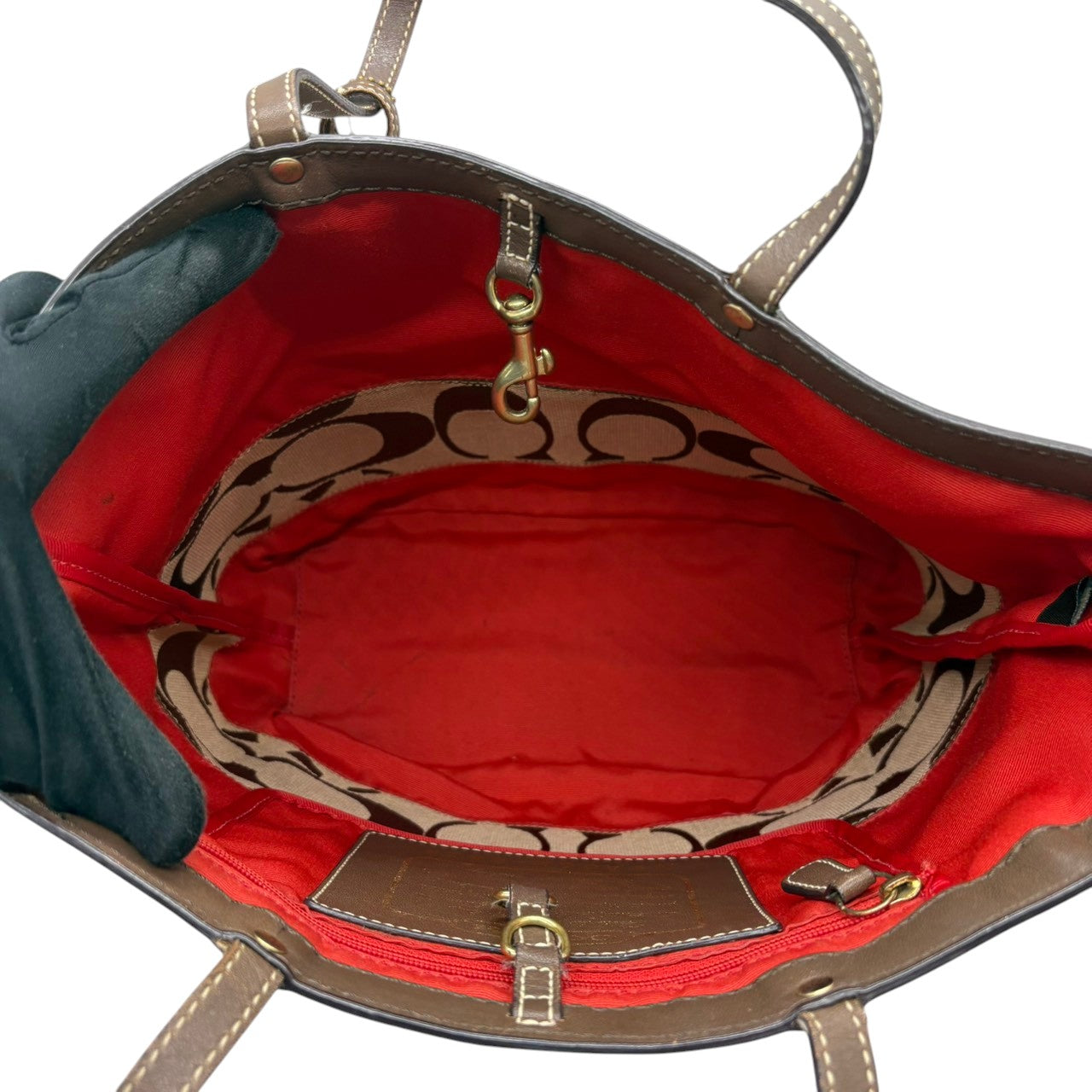 コーチ COACH トートバッグ ワンショルダー 自立可 シグネチャー キャンバス レザー ブラウン 茶色 オレンジ レディース エレガント クラシック カジュアル お出かけ デイリーユース 通学 マチあり 定番 人気 カバン 鞄 ロゴ ゴールド金具 s20