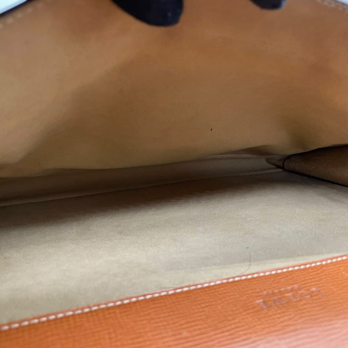 LOEWE ロエベ アナグラム エンボス レザー ビジネスバッグ ブリーフケース ブラウン ゴールド金具 ヴィンテージ k13