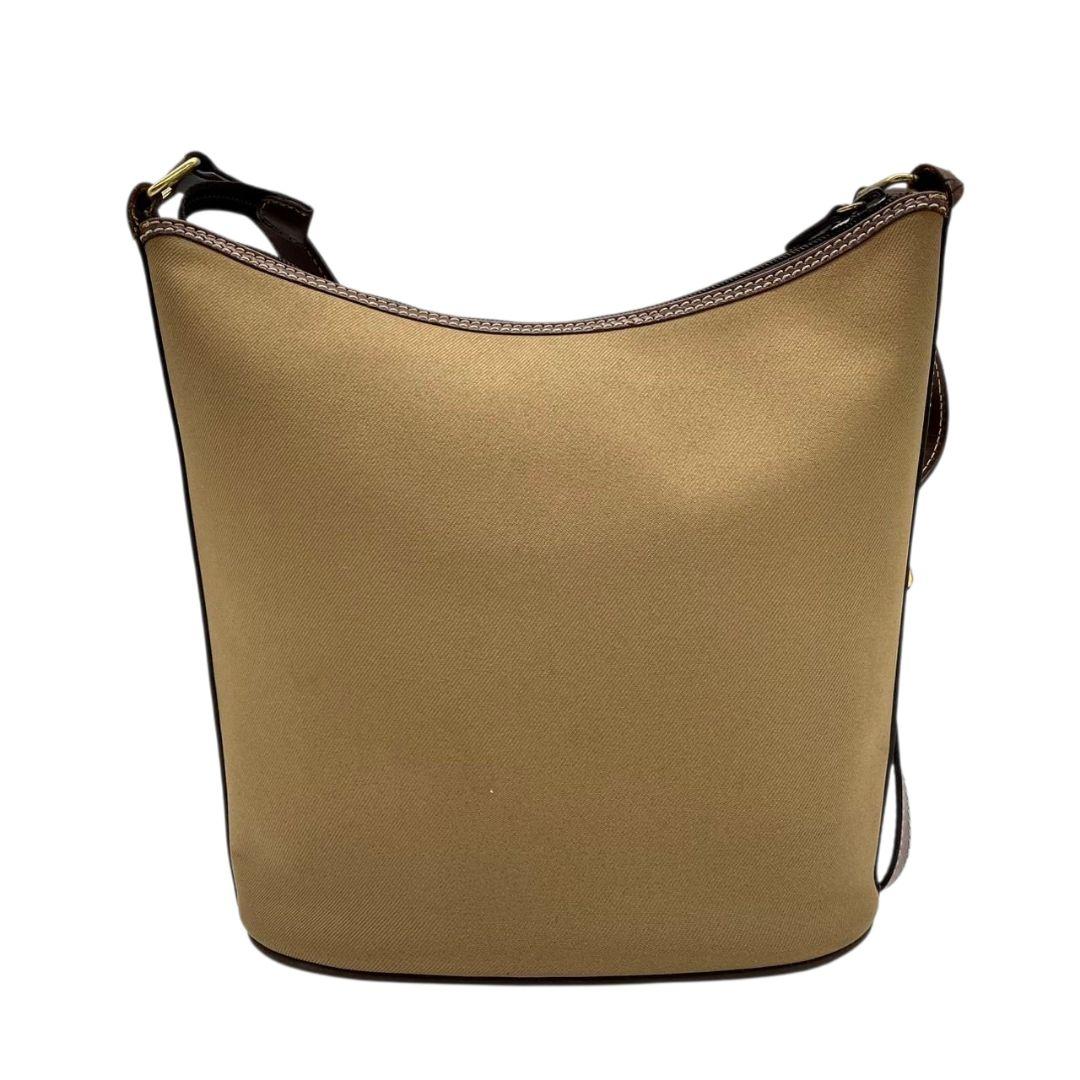 ハンティングワールド ショルダーバッグ カーキ ロゴ 斜め掛け可 キャンバス T1 HUNTING WORLD レザー 本革 ゴールド金具 ロゴプレート サファリトゥデイ クラシック