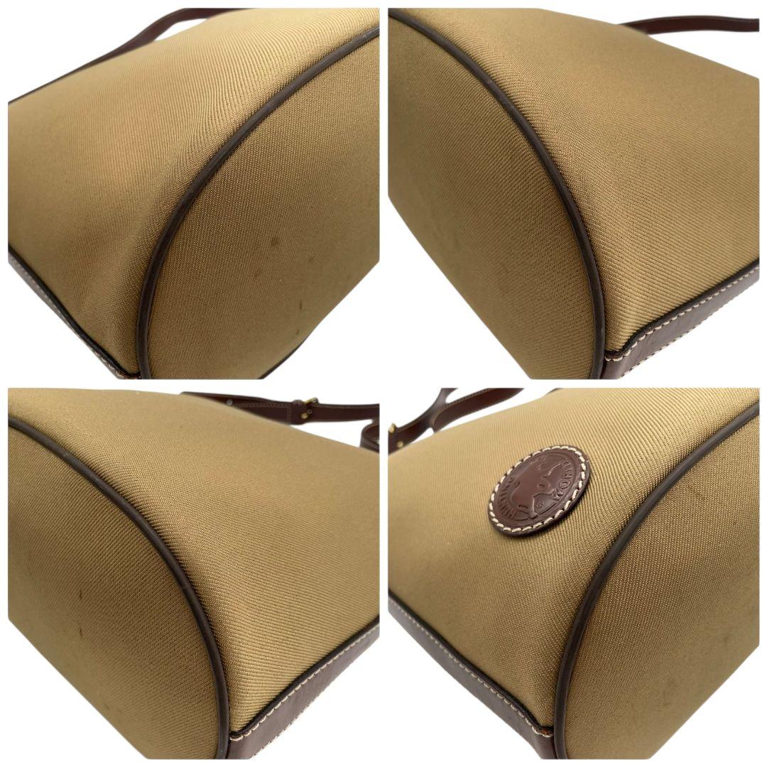 ハンティングワールド ショルダーバッグ カーキ ロゴ 斜め掛け可 キャンバス T1 HUNTING WORLD レザー 本革 ゴールド金具 ロゴプレート サファリトゥデイ クラシック