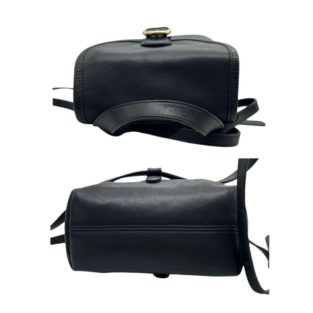 コーチ　バックパック　黒　オールドコーチ　フラップ　ミニ　レザー　本革　s79　リュックサック　ブラック　ゴールド金具　ヴィンテージ　H5C-4152　COACH　オシャレ　本物保証　鑑定済