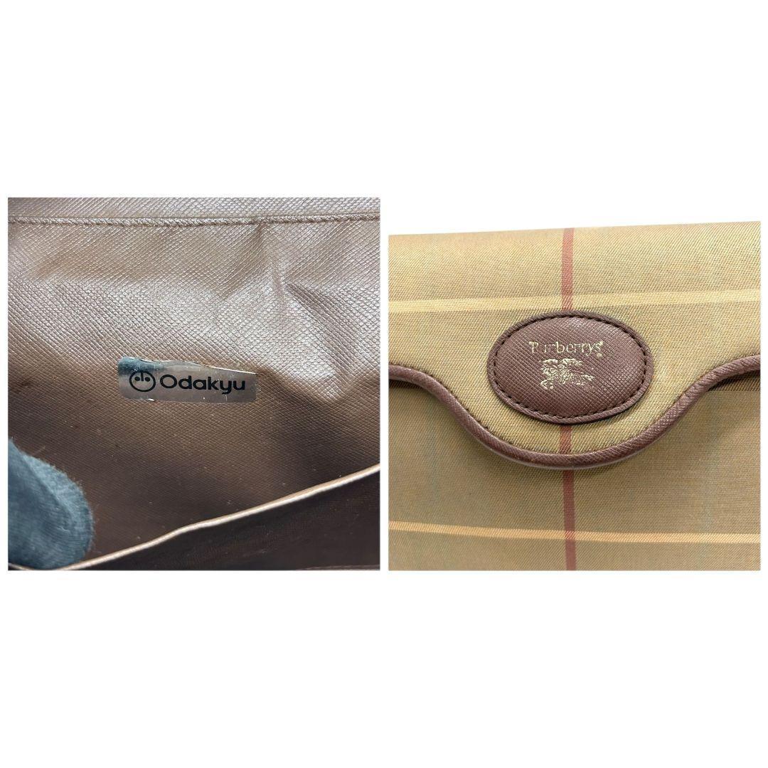 バーバリー ショルダーバッグ 茶 ブラウン ベージュ ノバチェック フラップ 斜め掛け可 ナイロン レザー 本革 ロゴプレート シルバー金具 Burberrys’ おしゃれ 本物保証 鑑定済 スピード発送