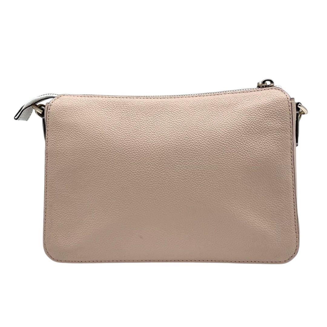 ケイトスペード ショルダーバッグ ピンク バイカラー s4 斜め掛け可 レザー 本革 ホワイト グレー シルバー金具 kate spade レディース