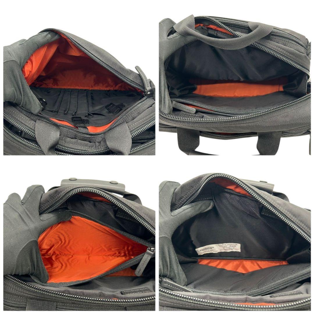 美品 マンハッタンパッセージ ビジネスバッグ 黒 ブラック 2way トートバッグ ハンドバッグ ショルダーバッグ ナイロン 斜め掛け可 自立可 ロゴタグ 軽量 通勤 通学 MANHATTAN PASSAGE X