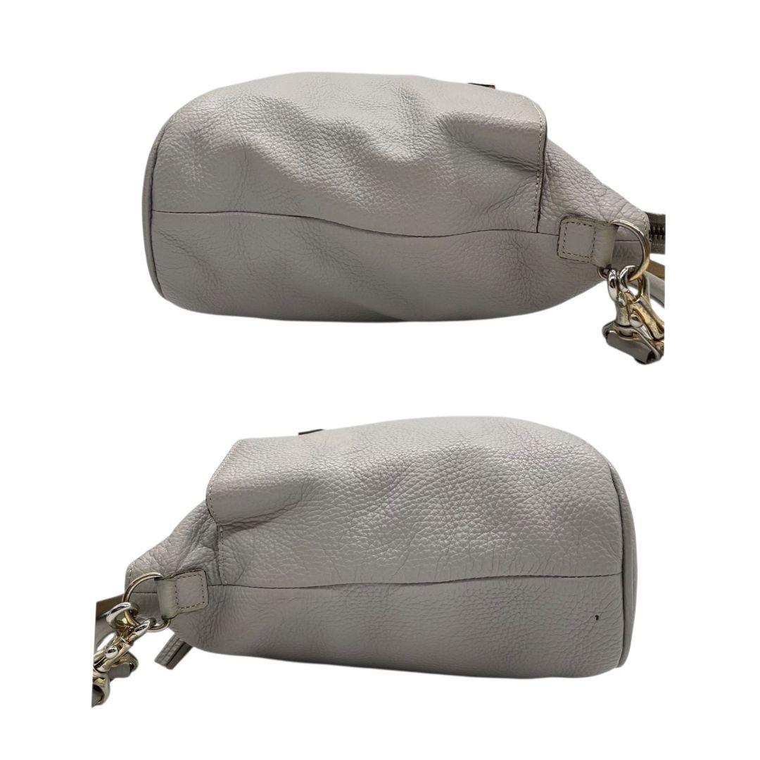 アタオ ATAO エルヴィ Elvy 2way ショルダーバッグ グレー レザー トートバッグ ハンドバッグ ロゴプレート 斜め掛け可 ゴールド金具 本革 T8