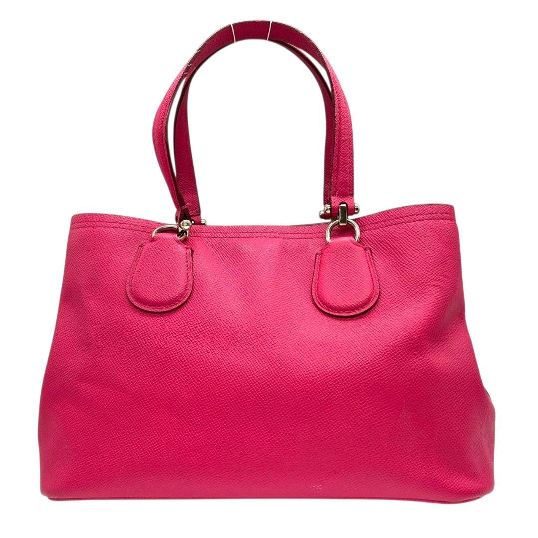 コーチ ハンドバッグ ピンク プレーリー サッチェル 2way レザー 本革 トートバッグ ショルダーバッグ 斜め掛け可 ロゴプレート COACH s60