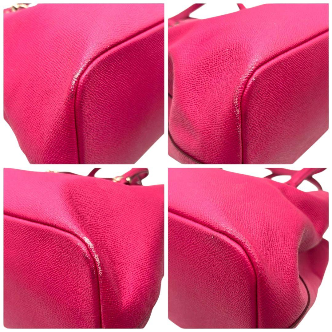 コーチ ハンドバッグ ピンク プレーリー サッチェル 2way レザー 本革 トートバッグ ショルダーバッグ 斜め掛け可 ロゴプレート COACH s60