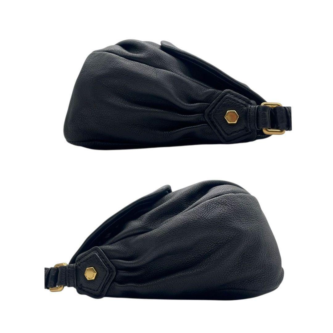 マークバイマークジェイコブス MARC BY MARC JACOBS ショルダーバッグ ブラック 黒 レザー 本革 2way トートバッグ ハンドバッグ 斜め掛け可 A4収納 ロゴプレート ゴールド金具