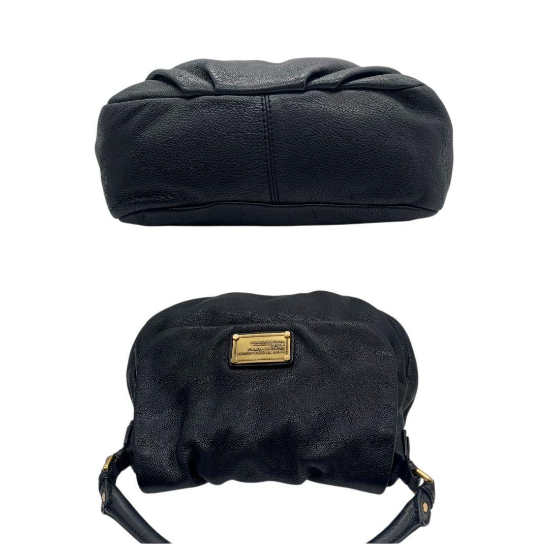 マークバイマークジェイコブス MARC BY MARC JACOBS ショルダーバッグ ブラック 黒 レザー 本革 2way トートバッグ ハンドバッグ 斜め掛け可 A4収納 ロゴプレート ゴールド金具