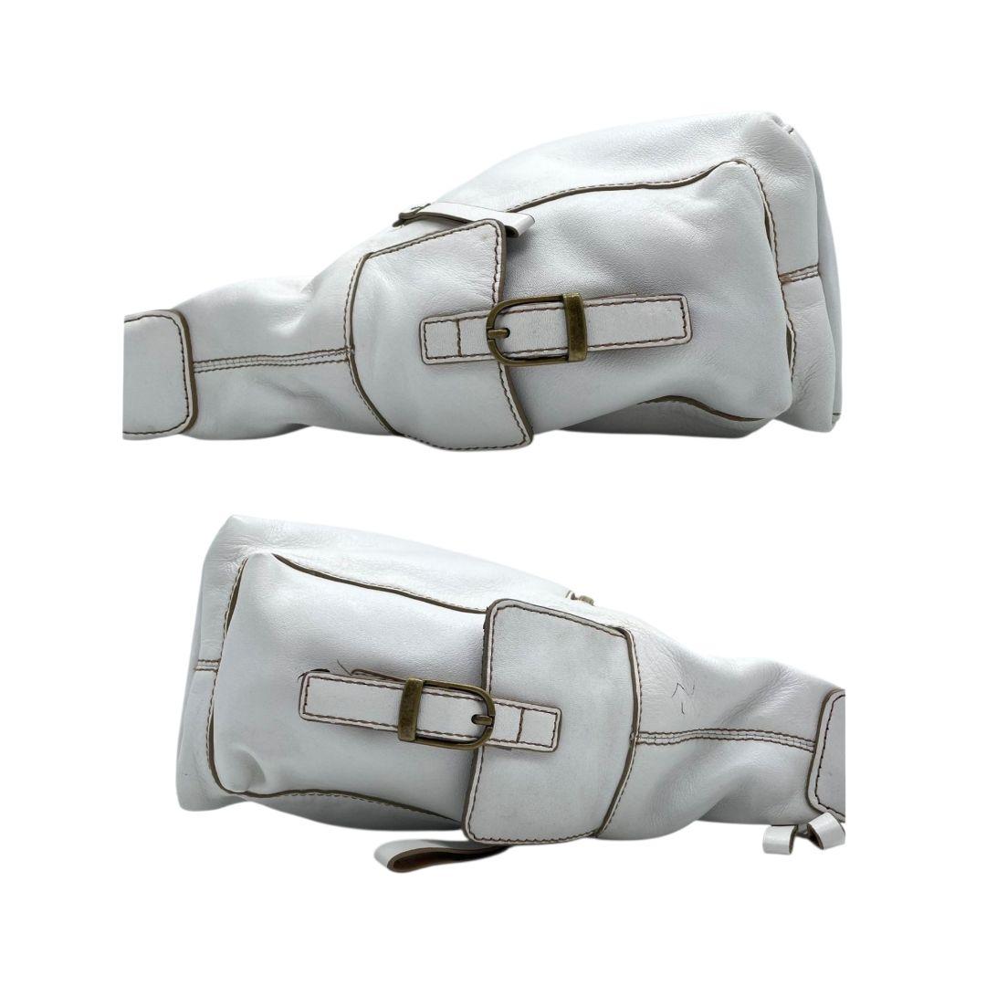 サンポー ハンドバッグ 白 ホワイト ワンショルダー トートバッグ 肩掛け可 レザー 本革 ゴールド金具 sanpo 上品 シンプル 通勤 通学 おしゃれ