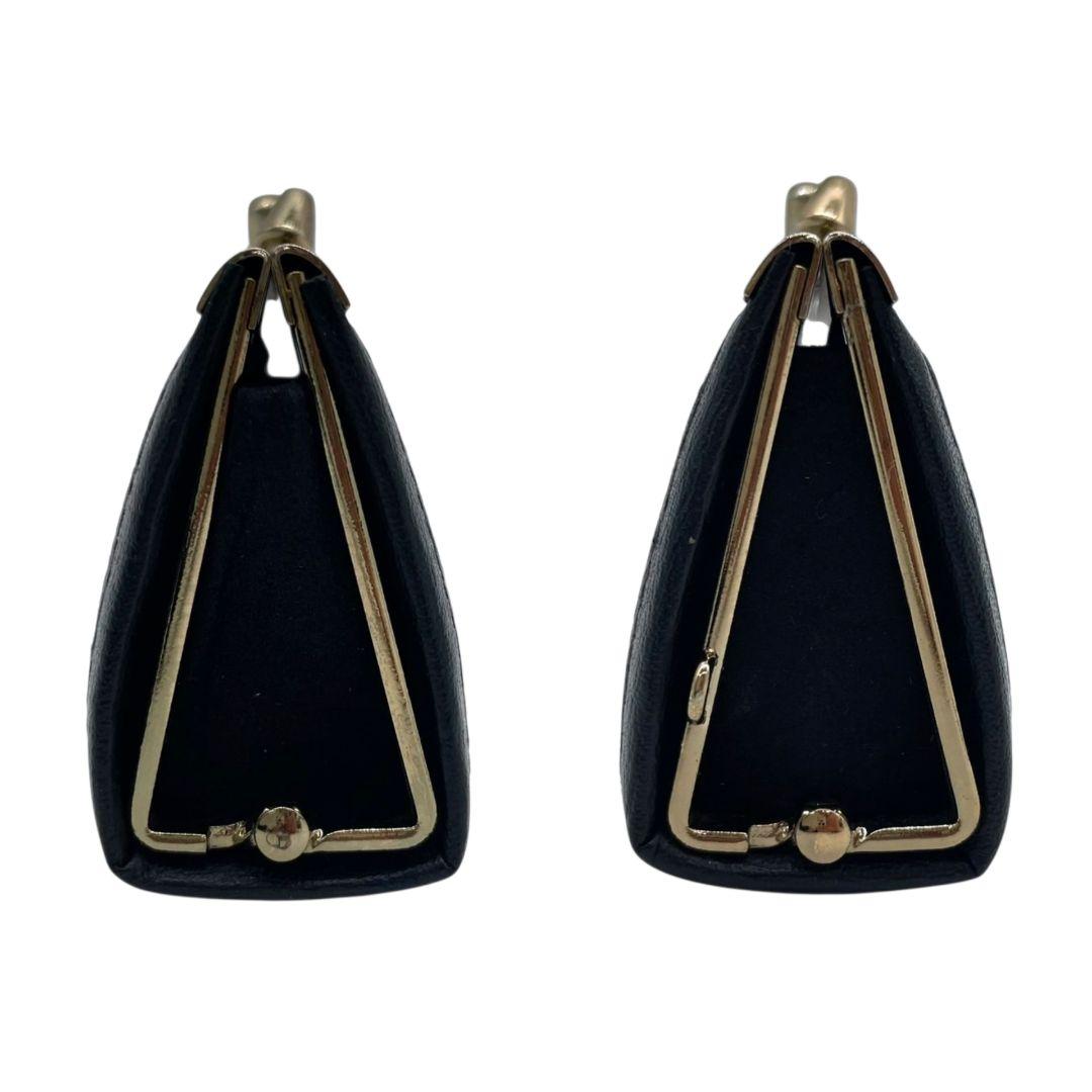 美品 インデンヤ がま口 コインケース 赤 あずき色 黒 ブラック 総柄 漆細工 レザー 本革 小銭入れ 自立可 ゴールド金具 高級感 和風 伝統工芸