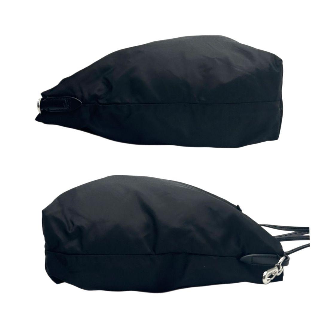 ラコステ トートバッグ 黒 ブラック ワニロゴ A4収納 ワンショルダー ナイロン ハンドバッグ 肩掛け可 シルバー金具 T7 LACOSTE 軽量 通勤 通学 おしゃれ