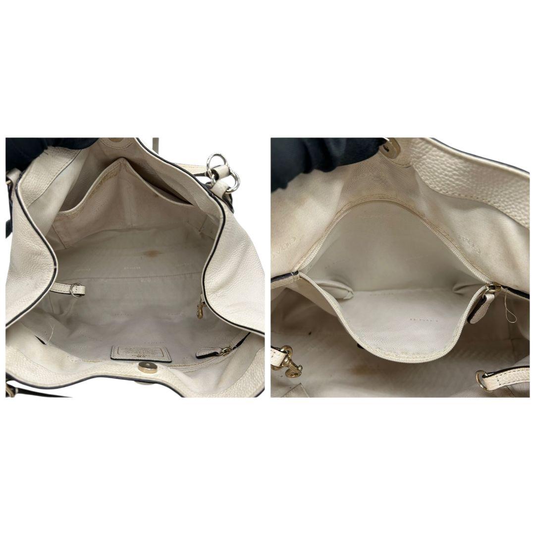 コーチ ハンドバッグ 白 レクシー 2way レザー ワンショルダー ロゴ トート ショルダー 斜め掛け可 本革 COACH s38