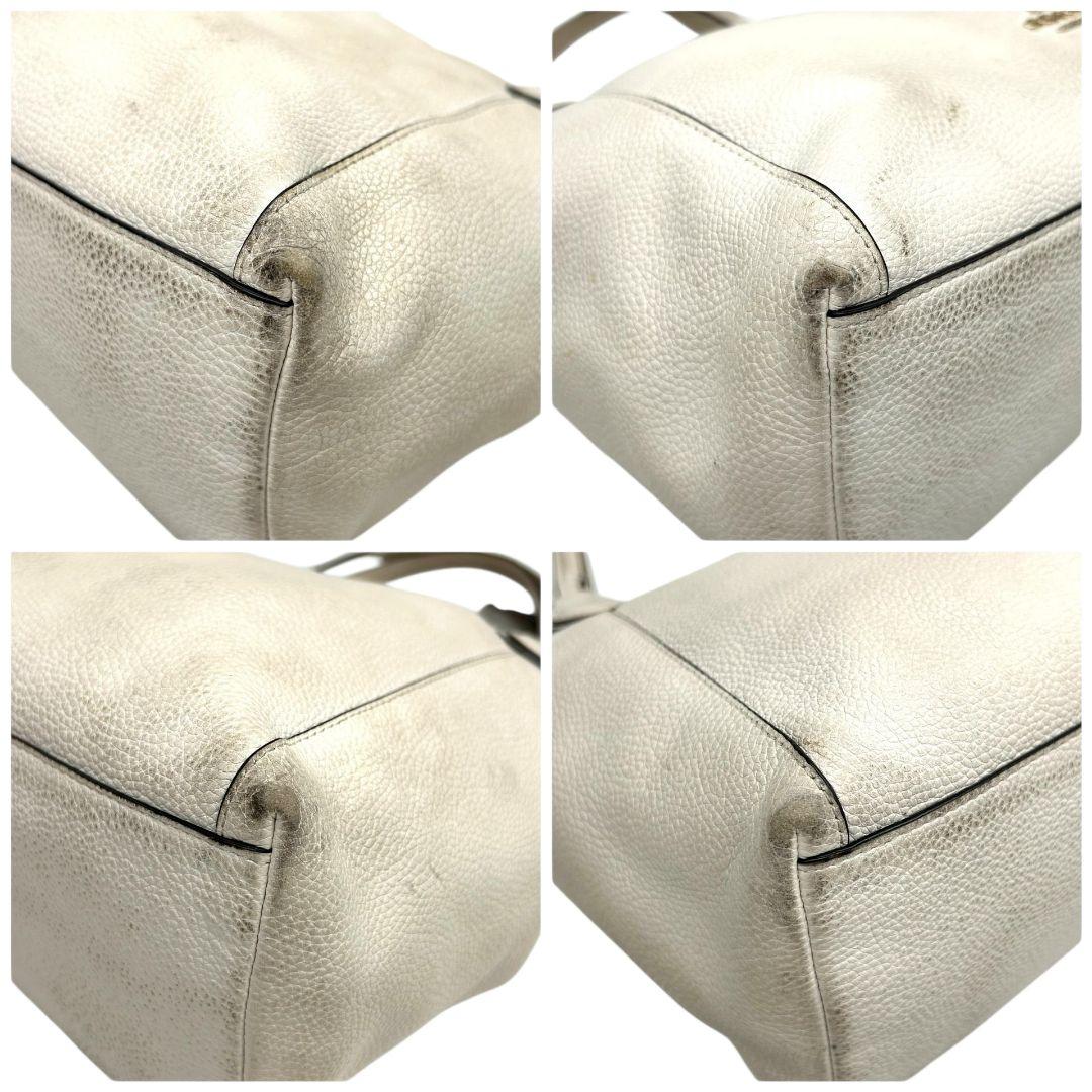 コーチ ハンドバッグ 白 レクシー 2way レザー ワンショルダー ロゴ トート ショルダー 斜め掛け可 本革 COACH s38