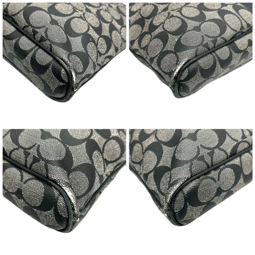 コーチ ショルダーバッグ 黒 ブラック シグネチャー ヘリテージ ウェブ PVC レザー 斜め掛け可 ロゴ F70562 s74 ハンドバッグ トートバッグ COACH