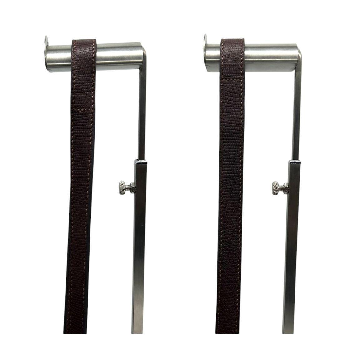 ロンシャン LONGCHAMP ショルダーバッグ 茶 ブラウン レザー フラップ ターンロック 斜め掛け可 シルバー金具 本革 ヴィンテージ E11