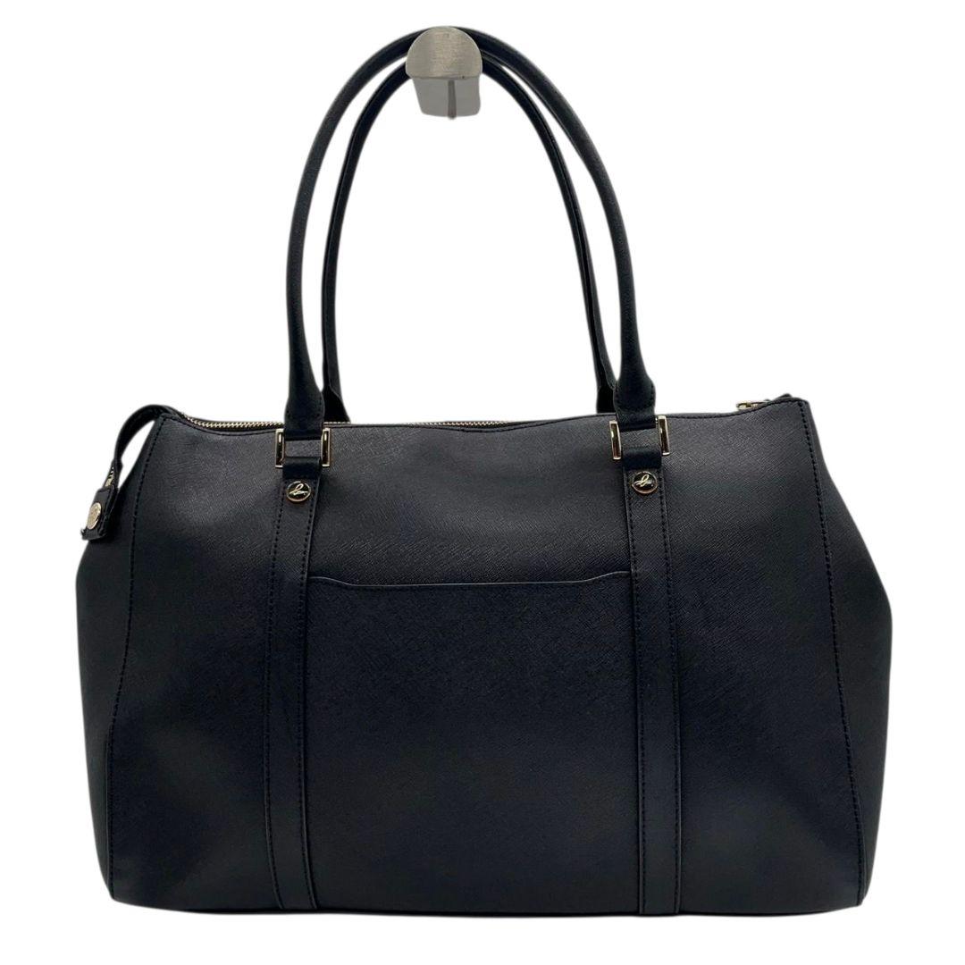 アニエスベー ボストンバッグ 黒 レザー 本革 ワンショルダー ロゴ トートバッグ A4収納 ハンドバッグ 肩掛け可 肩かけ可 ブラック ゴールド金具 agns b. s4 上品 高級感