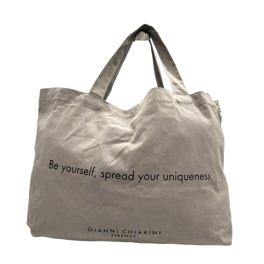 ジャンニキャリーニ トートバッグ グレージュ マルチェッラ キャンバス s62 A4収納 ワンショルダー ハンドバッグ ベージュ ピンク オレンジ ロゴ 肩掛け可 肩かけ可 GIANNI CHIARINI