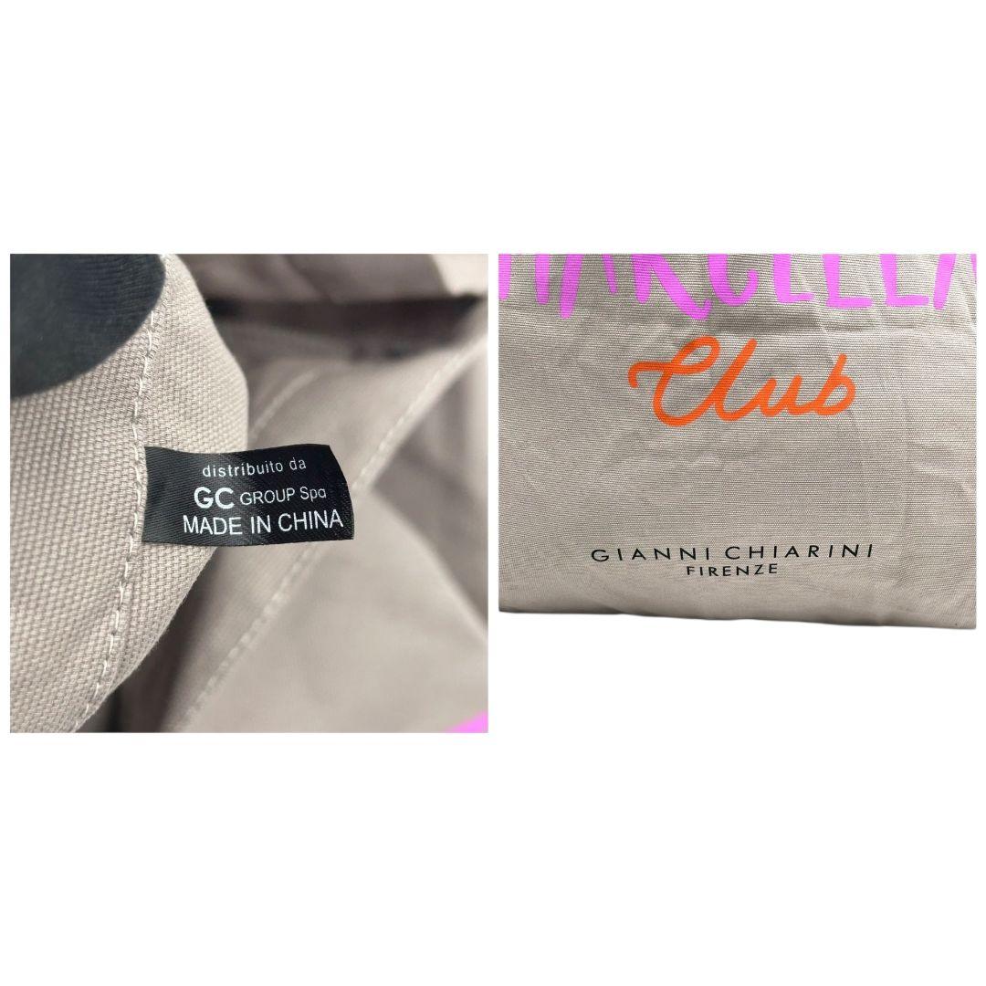 ジャンニキャリーニ トートバッグ グレージュ マルチェッラ キャンバス s62 A4収納 ワンショルダー ハンドバッグ ベージュ ピンク オレンジ ロゴ 肩掛け可 肩かけ可 GIANNI CHIARINI