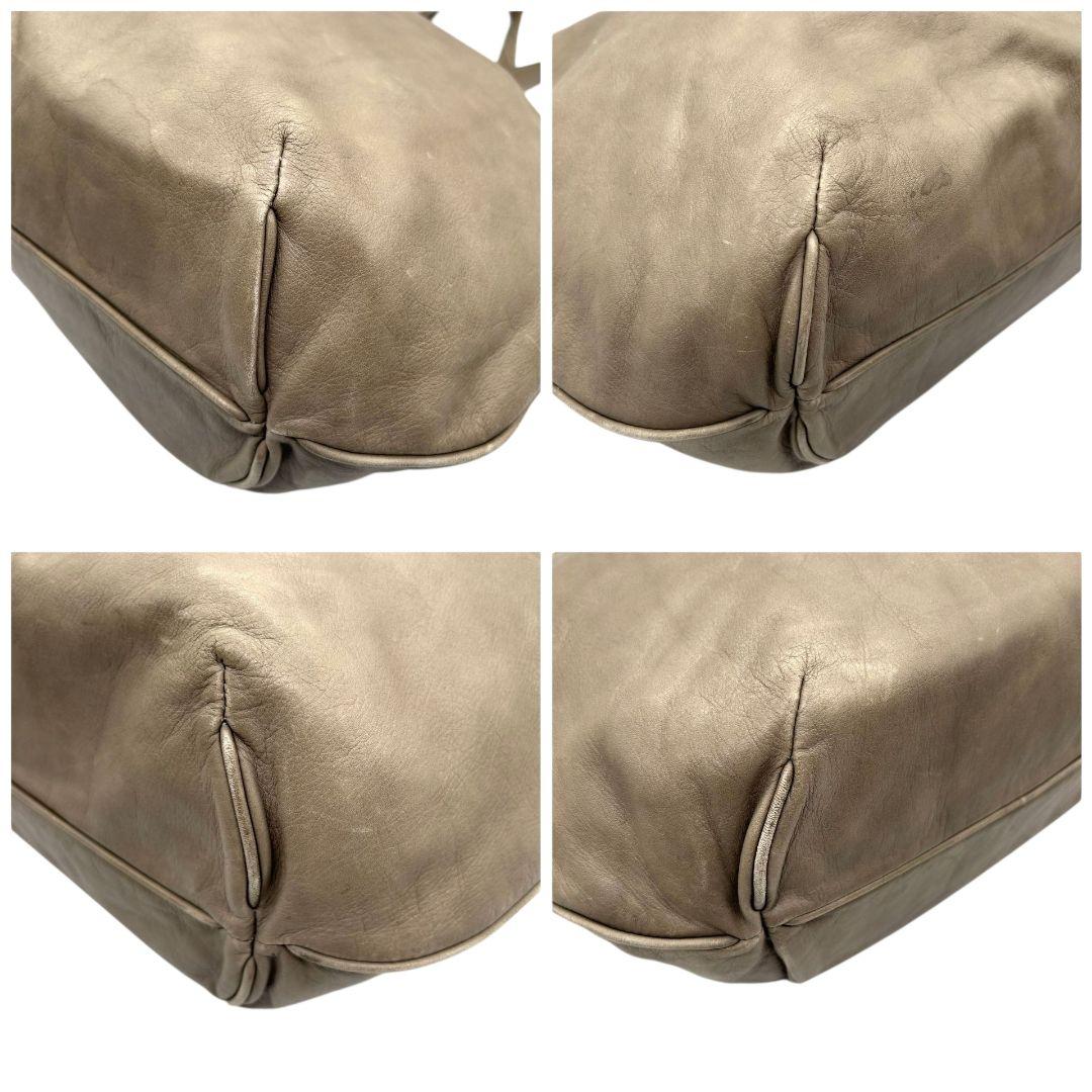 トラモンターノ トートバッグ グレー A4収納 ワンショルダー レザー 本革 ハンドバッグ 肩掛け可 シルバー金具 ロゴプレート T6 TRAMONTANO イタリア製 高級