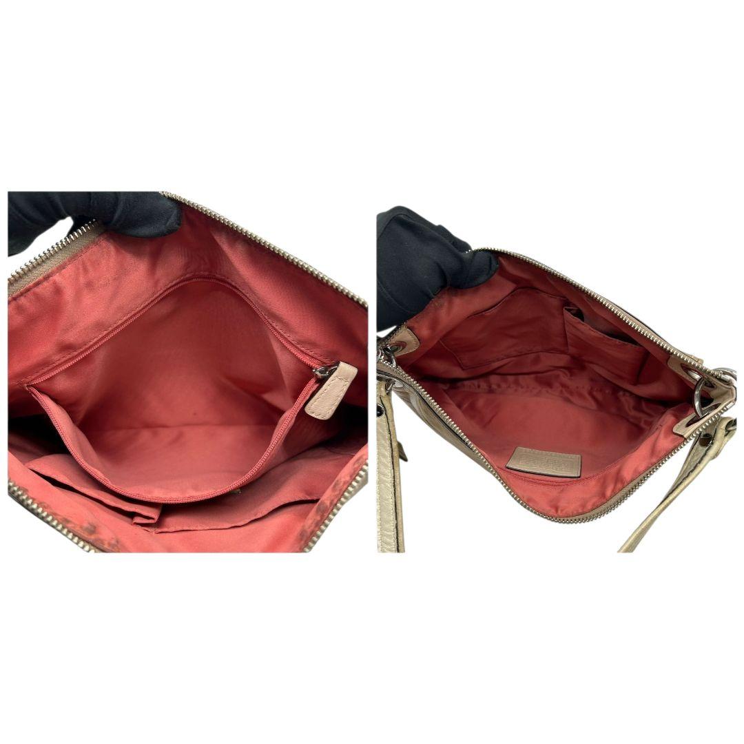 コーチ ショルダーバッグ ベージュ クリスティン 2way レザー 本革 ワンショルダー トートバッグ ハンドバッグ 斜め掛け可 ターンロック COACH s79