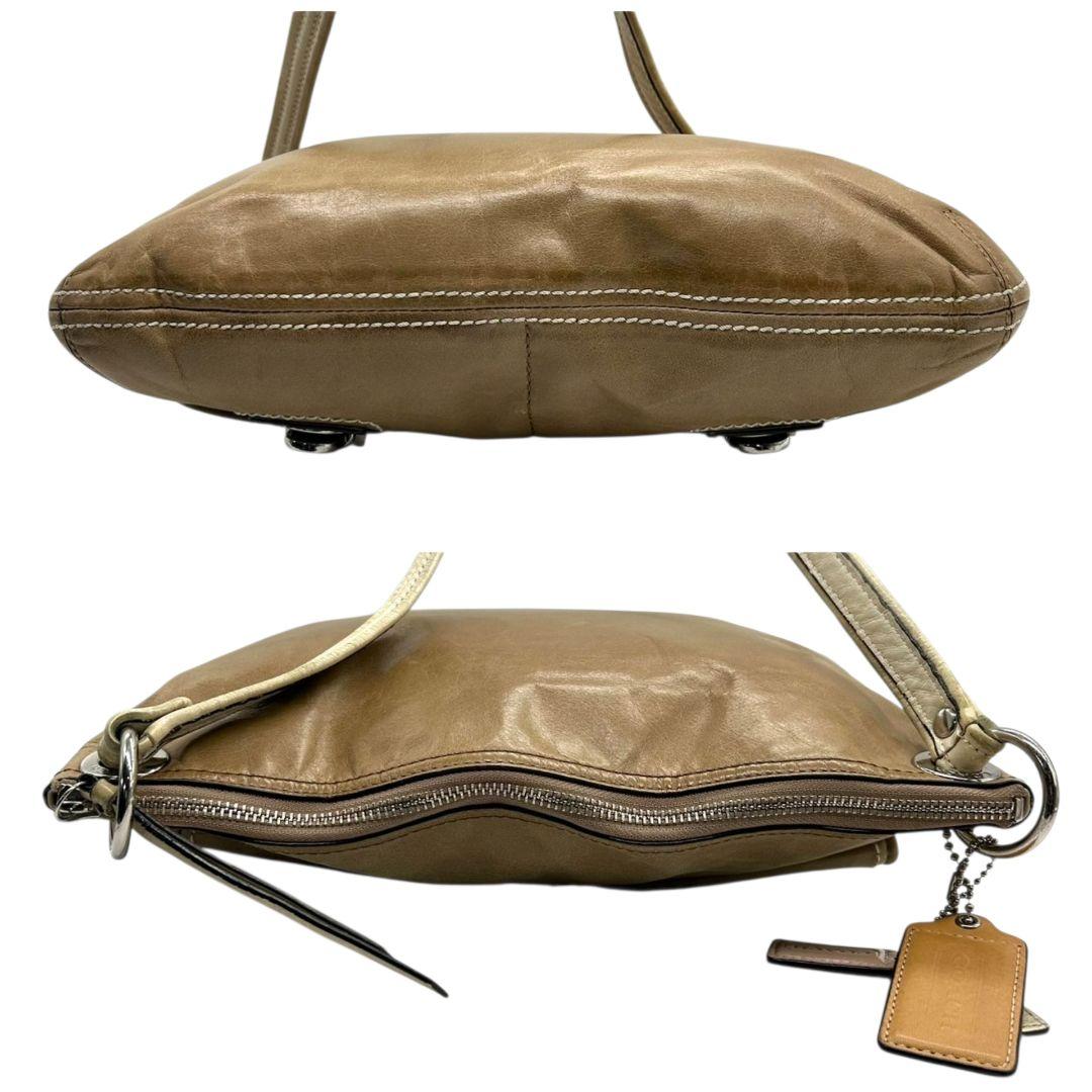 コーチ ショルダーバッグ ベージュ クリスティン 2way レザー 本革 ワンショルダー トートバッグ ハンドバッグ 斜め掛け可 ターンロック COACH s79