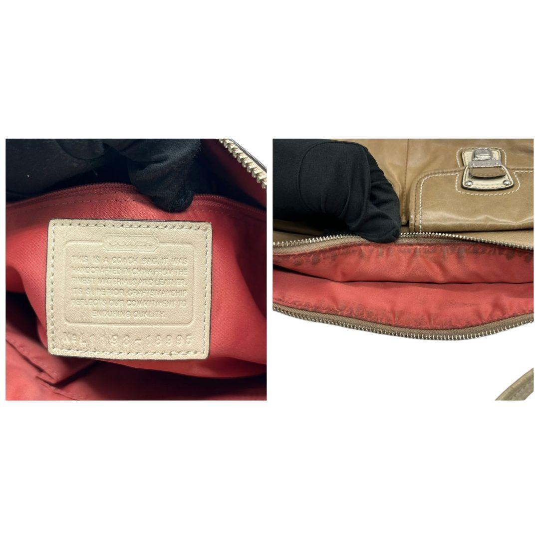 コーチ ショルダーバッグ ベージュ クリスティン 2way レザー 本革 ワンショルダー トートバッグ ハンドバッグ 斜め掛け可 ターンロック COACH s79