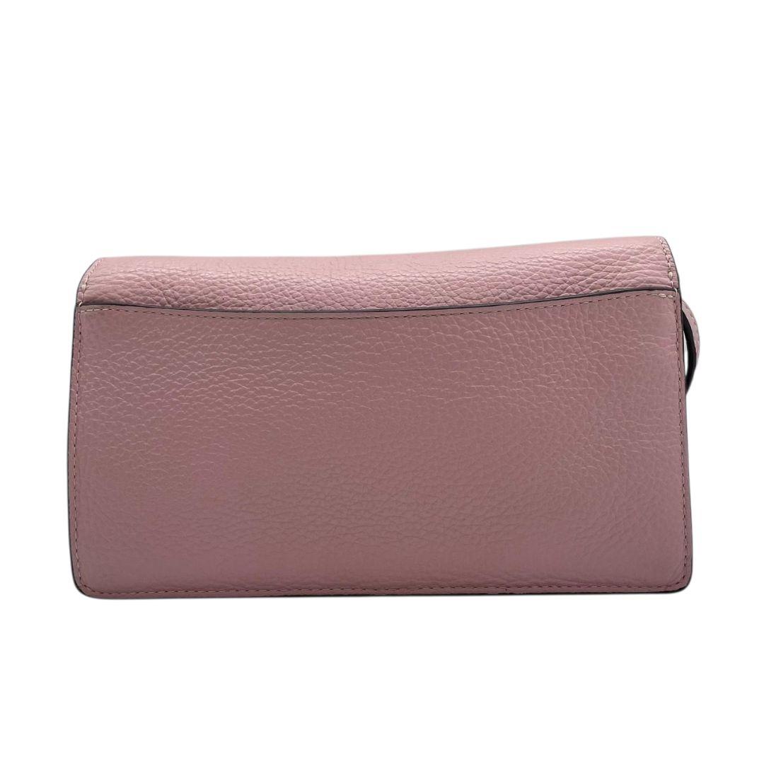 コーチ ショルダーバッグ ピンク フラップ ロゴ 斜め掛け可 レザー u13 シルバー金具 本革 COACH