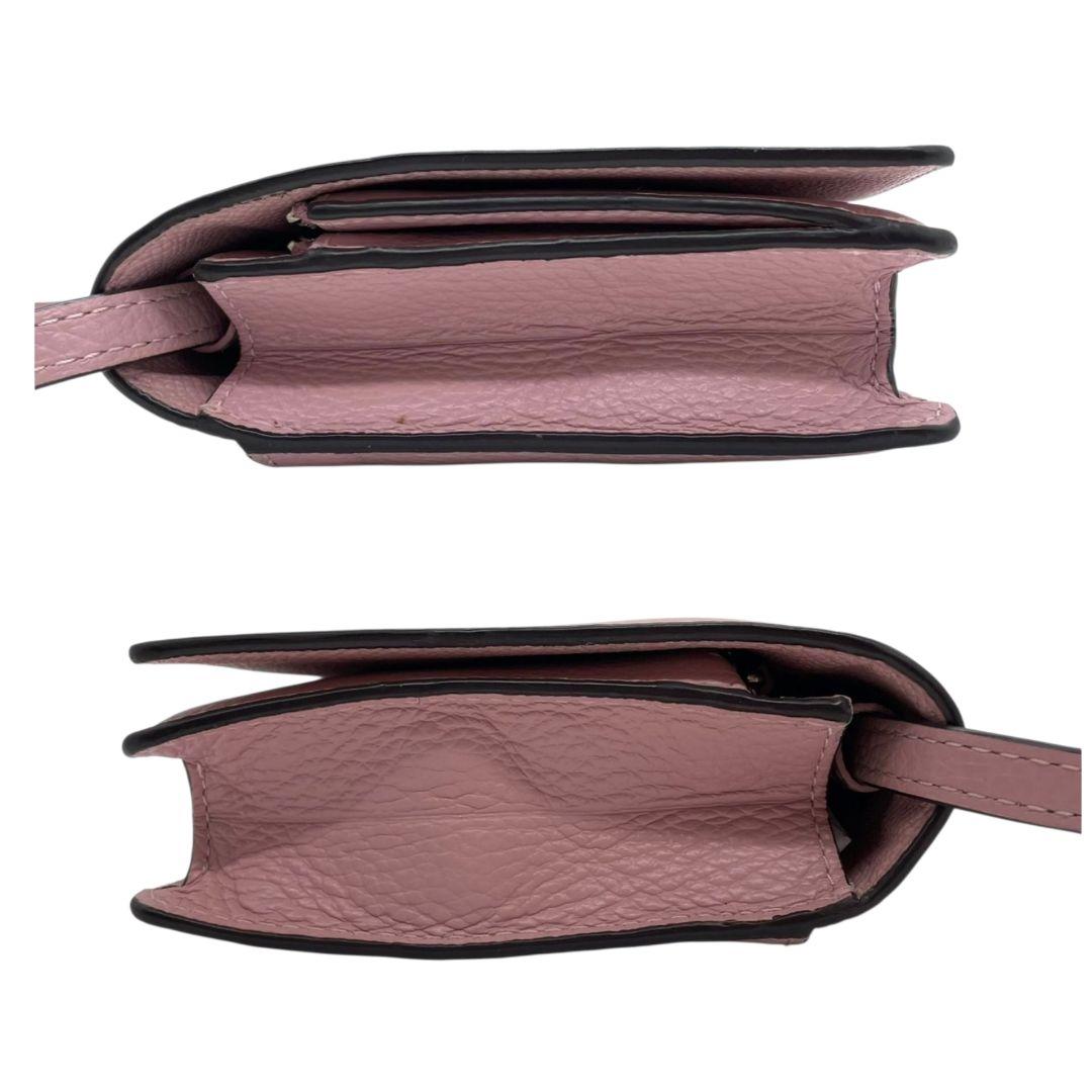 コーチ ショルダーバッグ ピンク フラップ ロゴ 斜め掛け可 レザー u13 シルバー金具 本革 COACH