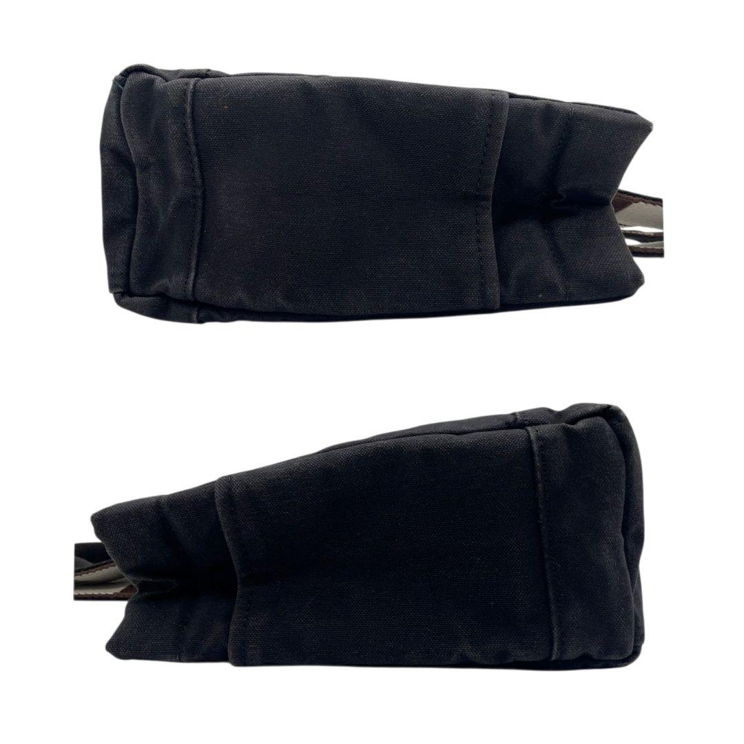 ポーター PORTER ハンドバッグ トートバッグ 黒 ブラック キャンバス ロゴタグ シルバー金具 吉田カバン T2 メンズ レディース