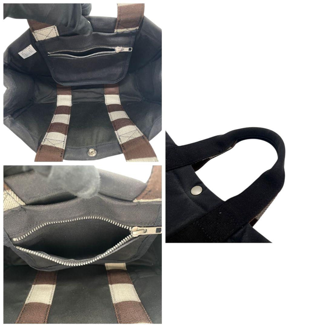 ポーター PORTER ハンドバッグ トートバッグ 黒 ブラック キャンバス ロゴタグ シルバー金具 吉田カバン T2 メンズ レディース