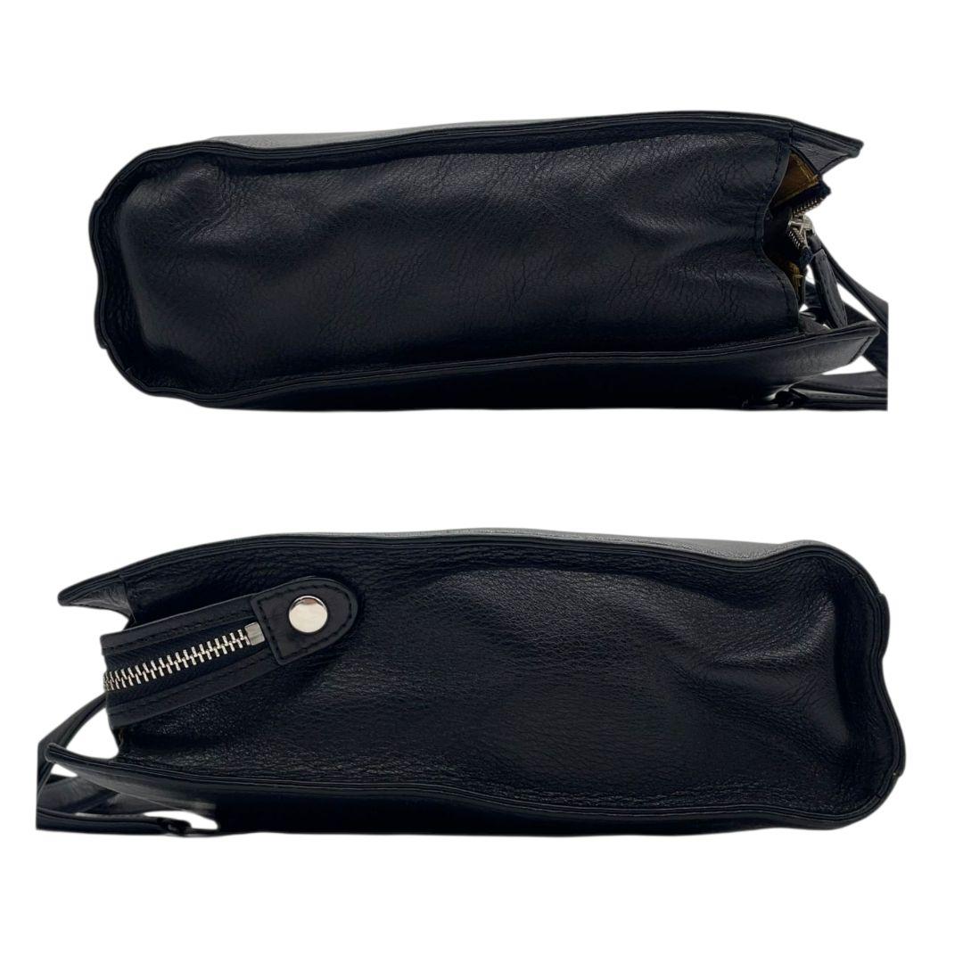 ジャンポールゴルチエ Jean Paul GAULTIER ビジネスバッグ ブラック 黒 ロゴ 2way レザー 本革 A4収納可 ショルダーバッグ トートバッグ ハンドバッグ 型押し シルバー金具 S4