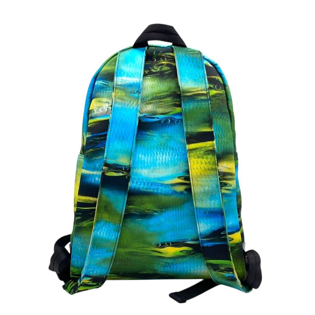 美品　ロンシャン　バックパック　緑　青　総柄　ナイロン　u15　ル プリアージュ　パテント　グリーン　ブルー　イエロー　ネオ ファンテジー アーバンネイチャー　LONGCHAMP　本物保証　鑑定済