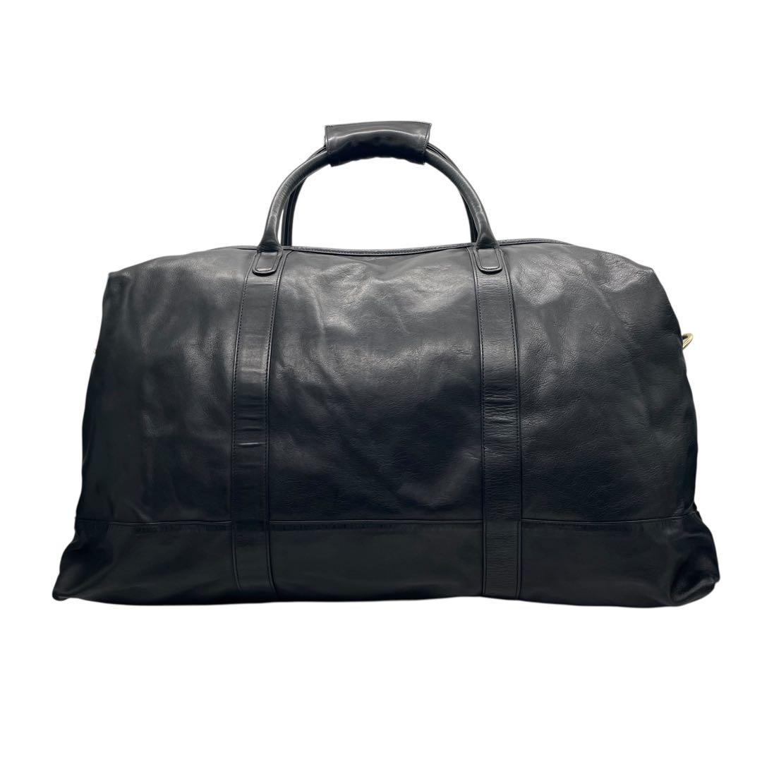 コーチ 特大 ボストンバッグ ブラック 2way レザー 斜め掛け可 クロスボディー 旅行 出張 大容量 ショルダーバッグ ハンドバッグ 本革 COACH ゴールド金具 クロシェット付き