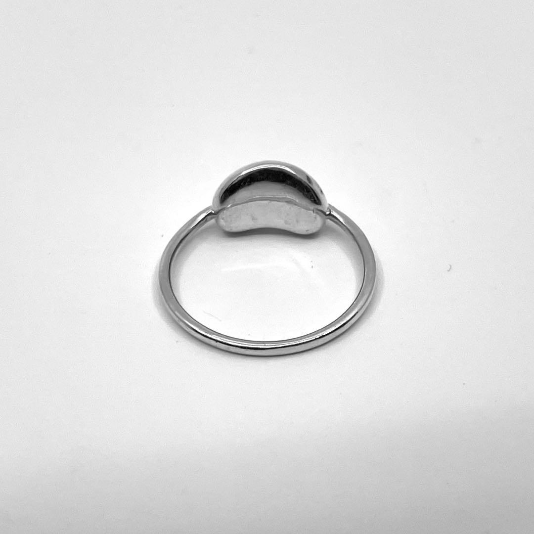 美品 ティファニー 指輪 ビーンリング シルバー 925 ロゴ刻印 6号 レディース アクセサリー フォーマル 冠婚葬祭 高級 ブランド TIFFANY＆Co.