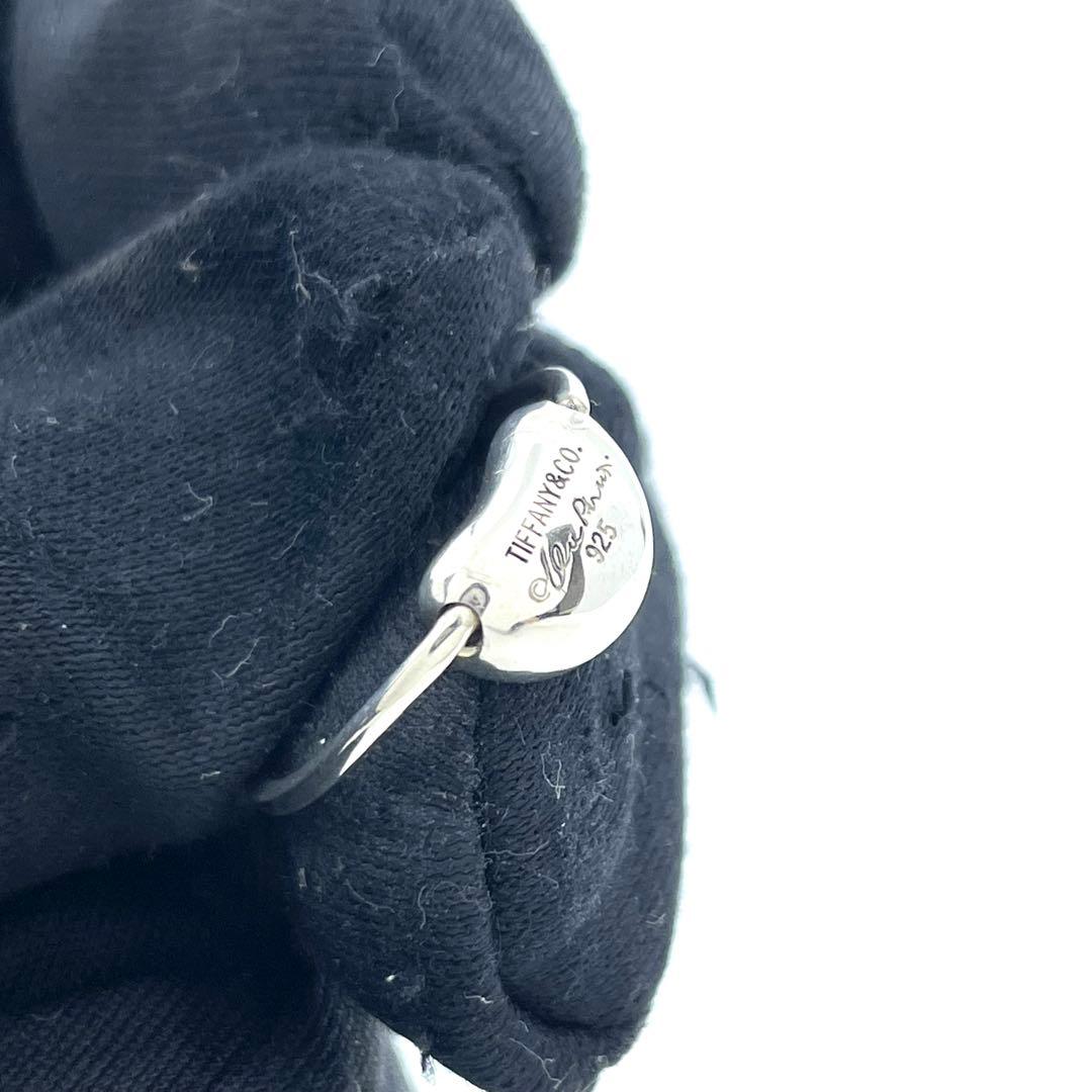 美品 ティファニー 指輪 ビーンリング シルバー 925 ロゴ刻印 6号 レディース アクセサリー フォーマル 冠婚葬祭 高級 ブランド TIFFANY＆Co.