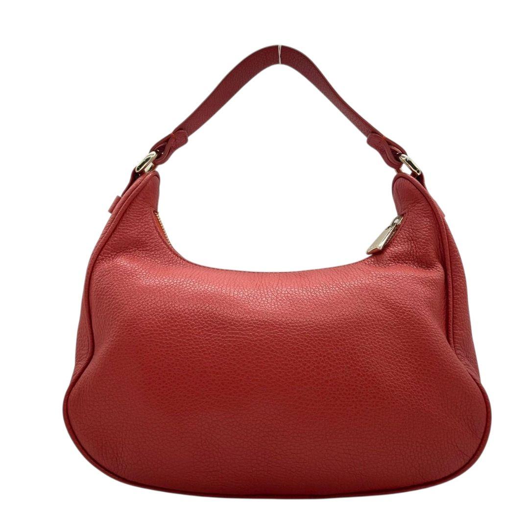 フルラ FURLA ハンドバッグ トートバッグ オレンジ レッド ホーボー 2way レザー 本革 ワンショルダー ショルダーバッグ 斜め掛け可 肩掛け可 ゴールド金具 ロゴ s22