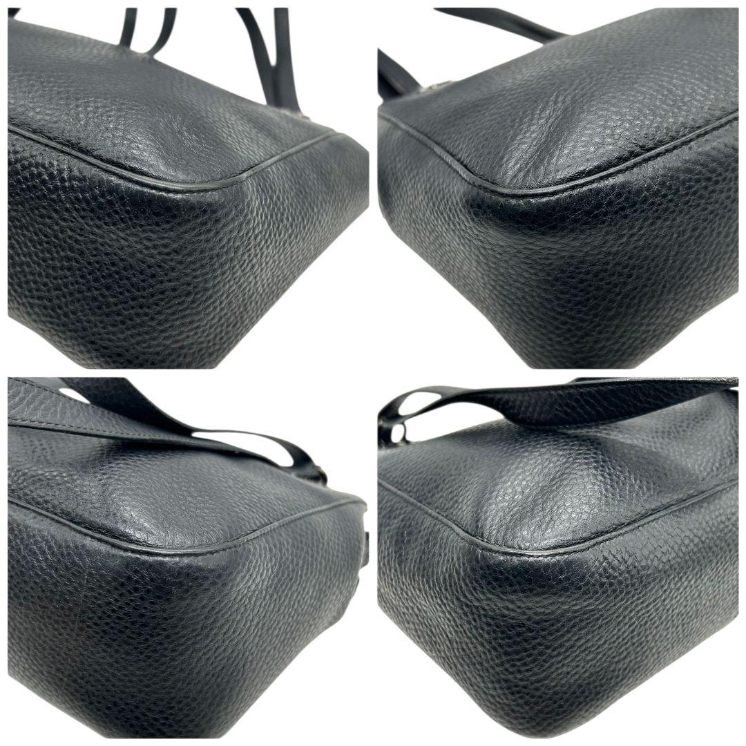 フェラガモ トートバッグ 黒 ガンチーニ ワンショルダー A4収納 レザー T 自立可 肩掛け可 ハンドバッグ ブラック シルバー金具 本革 Ferragamo BA-21/7522