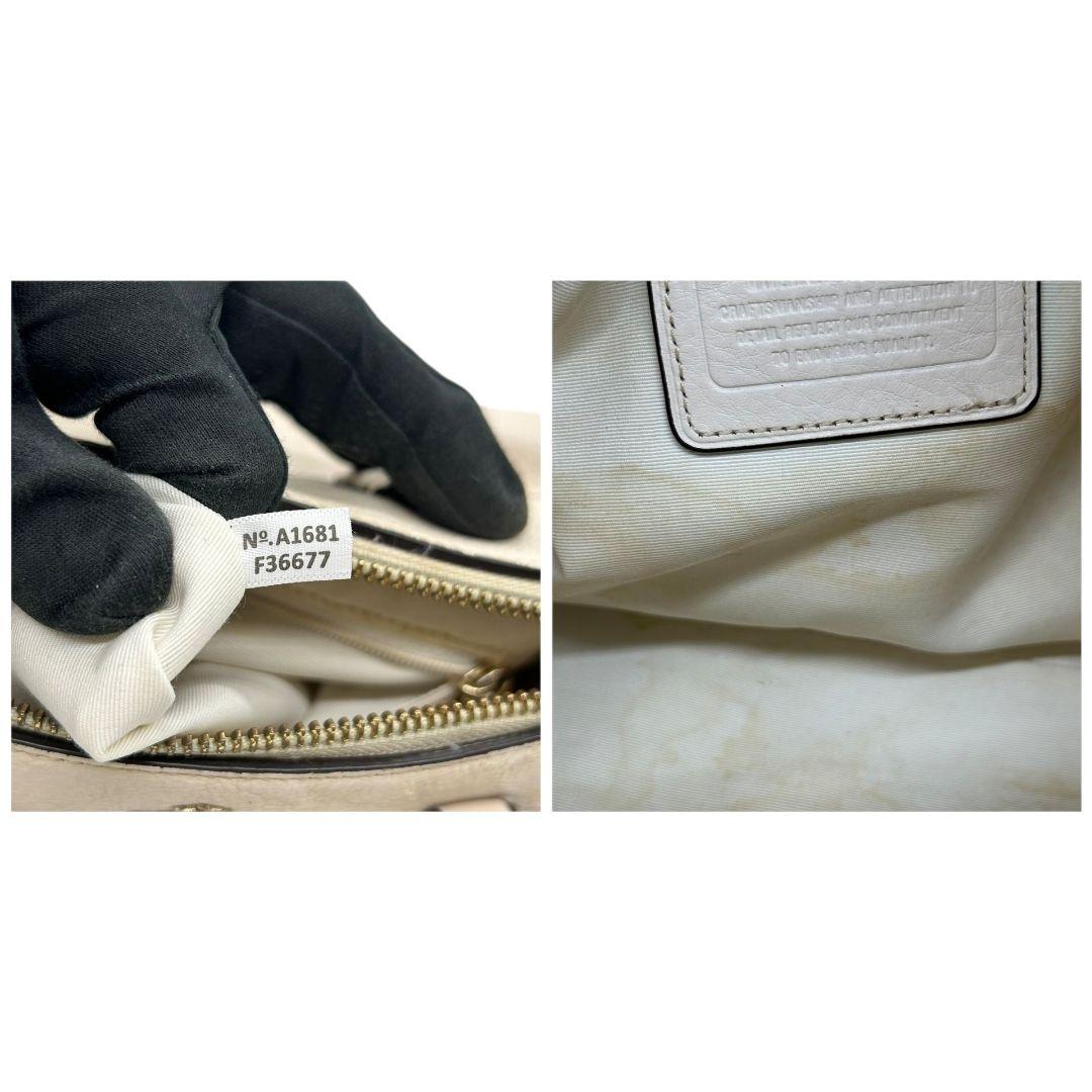 コーチ トートバッグ ゴールド A4収納可 イーディー レザー 本革 ハンドバッグ ワンショルダー 肩掛け可 ゴールド金具 高級感 COACH s49