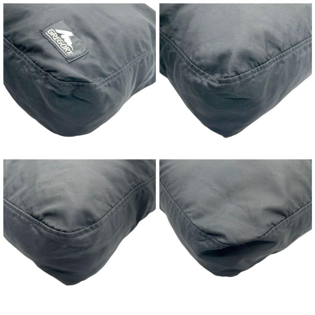 グレゴリー ショルダーバッグ 黒 ナイロン ロゴ 2way A4収納 大容量 s23 斜め掛け可 GREGORY ハンドバッグ トートバッグ ブラック ロゴタグ