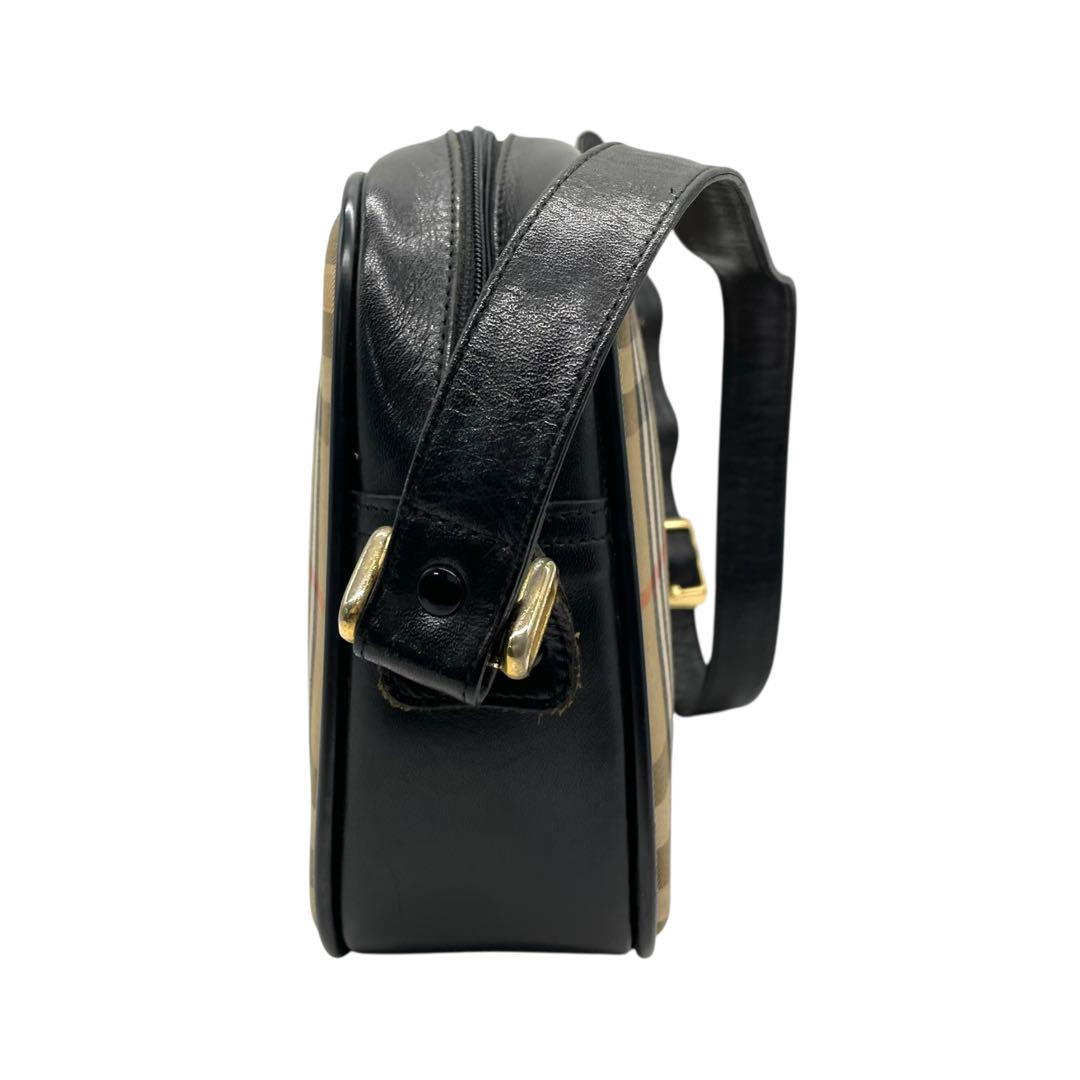 バーバリー ノバチェック シャドーホース ワンショルダー ショルダーバッグ キャンバス レザー ゴールド金具 ホースロゴ コンパクト 肩掛け可 Burberrys レディース バッグ