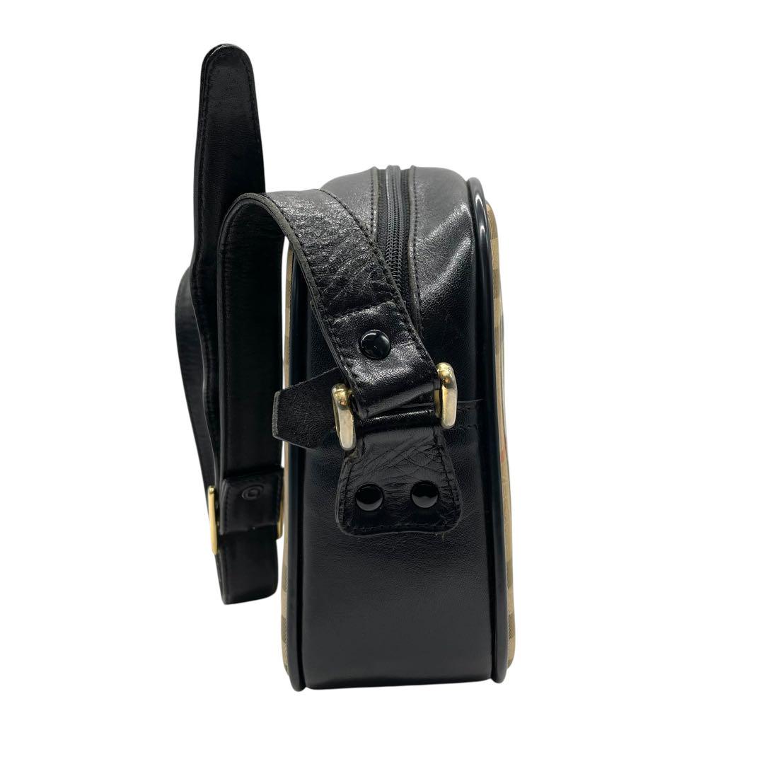 バーバリー ノバチェック シャドーホース ワンショルダー ショルダーバッグ キャンバス レザー ゴールド金具 ホースロゴ コンパクト 肩掛け可 Burberrys レディース バッグ