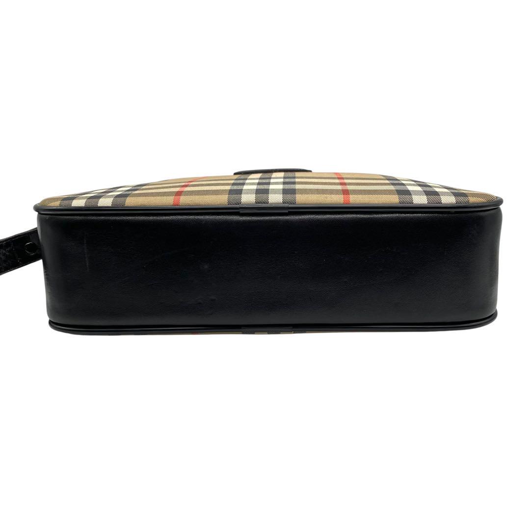 バーバリー ノバチェック シャドーホース ワンショルダー ショルダーバッグ キャンバス レザー ゴールド金具 ホースロゴ コンパクト 肩掛け可 Burberrys レディース バッグ