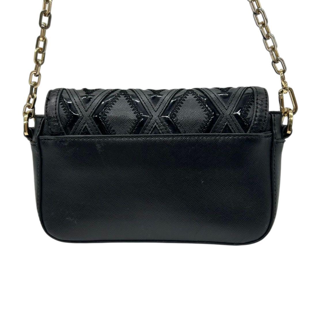 トリーバーチ フレミング ショルダーバッグ ブラック チェーン レザー フラップ ロゴプレート ゴールド金具 斜め掛け可 クラッチバッグ ハンドバッグ 本革 鑑定済 スピード発送