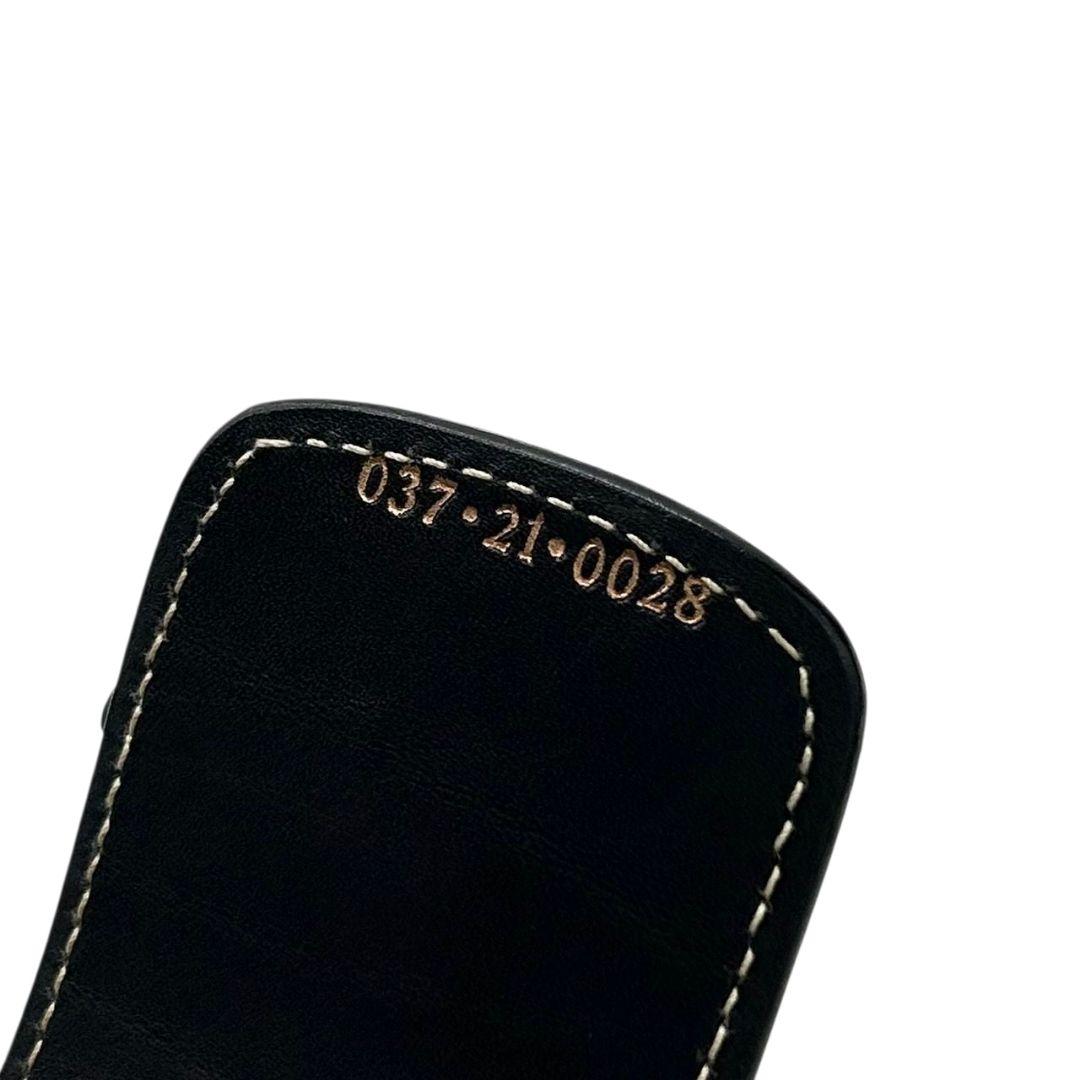 グッチ ベルト 黒 ブラック ステッチ クレストロゴ PX-3 レザー 本革 高級 ブランド メンズ 037-21-0028 GUCCI