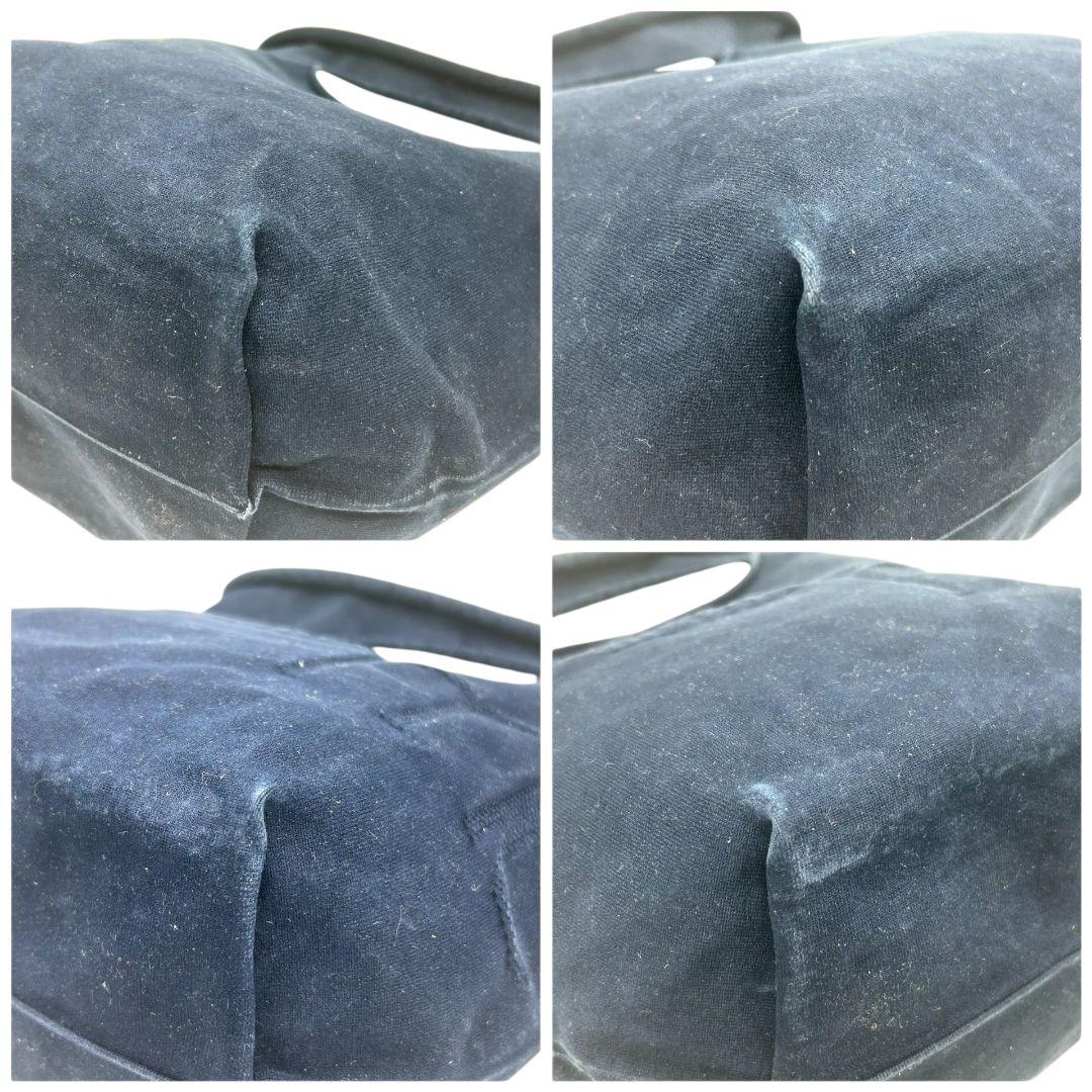 イッセイミヤケ ISSEY MIYAKE ハンドバッグ トートバッグ me ロゴ スエード ネイビー 紺 s36 レディース