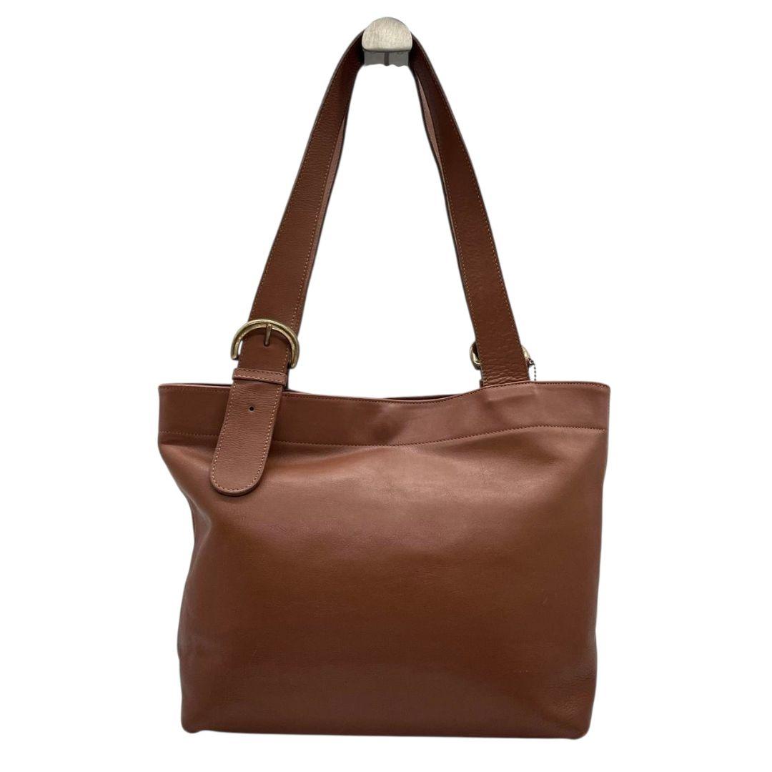 COACH コーチ トートバッグ ブラウン 茶 オールドコーチ ワンショル レザー 本革 A4収納 肩掛け可 ゴールド金具 ロゴタグ ハンドバッグ 4140 T7 高級感 ヴィンテージ