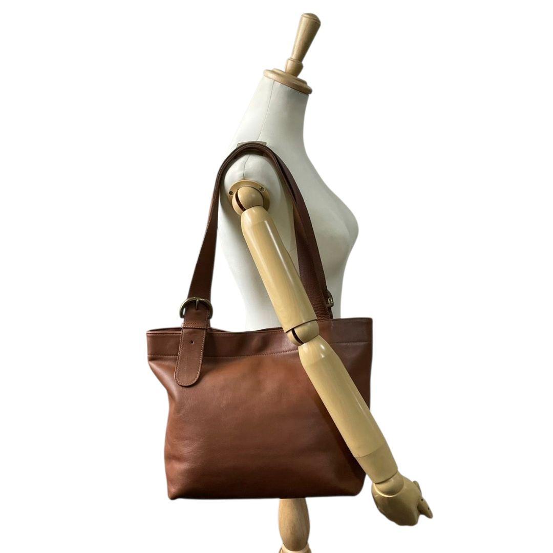 COACH コーチ トートバッグ ブラウン 茶 オールドコーチ ワンショル レザー 本革 A4収納 肩掛け可 ゴールド金具 ロゴタグ ハンドバッグ 4140 T7 高級感 ヴィンテージ